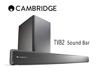 台中*崇仁視聽音響* Cambridge audio TVB2 (V2) Sound Bar (無線重低音)