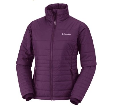 Columbia哥倫比亞 女款-單件式保暖外套-暗紫　UWL54360DL  魚點保暖蓄熱中層 登山中層保暖