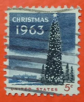 美國郵票舊票套票 1963 Christmas