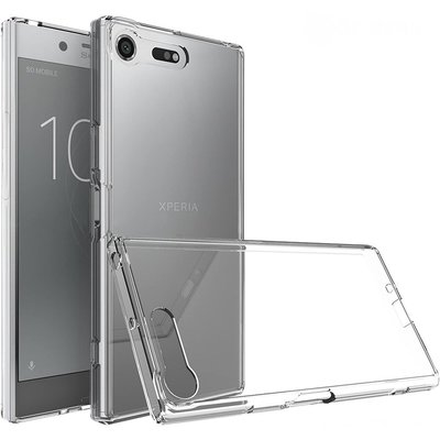 索尼 Xperia XZ1 / XZ1 Compact TPU 柔軟水晶透明矽膠手機殼的透明防震後蓋-極巧