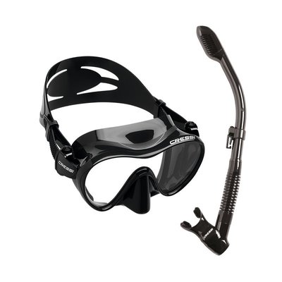 特賣-意大利CRESSI F1浮潛三寶 潛水面鏡 全干式呼吸管 男女士面罩套裝