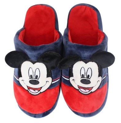 迪士尼MICKEY米奇造型線條絨布拖 絨毛拖 拖鞋 室內拖 室內拖鞋