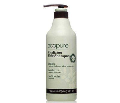 韓國 ECOPURE VITALIZING HAIR SHAMPOO艾可爾天然草本舒活洗髮乳/1瓶/700ml
