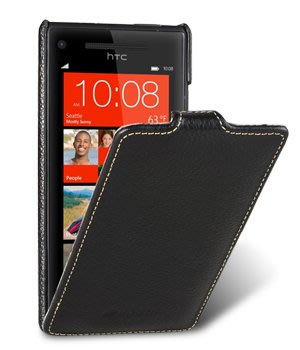 【Melkco】特價出清下翻荔黑HTC Windows Phone 8X 4.3吋皮套真皮手機套保護套