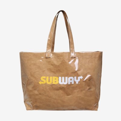 【Luxury】FILA X SUBWAY 聯名 提袋 收納包 大容量 三明治 限定 筆袋 韓國代購
