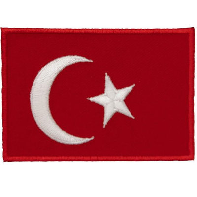 【A-ONE】土耳其 布藝徽章 背膠背包貼 Flag Patch立體繡貼 熨斗士氣章 布藝識別章 布藝識別章 熨燙