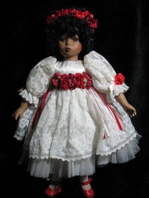 老媽的收藏 - 早期娃娃 古董娃娃 洋娃娃(黑人) - 41公分高 - 1001元起標 非麥當勞 星巴克