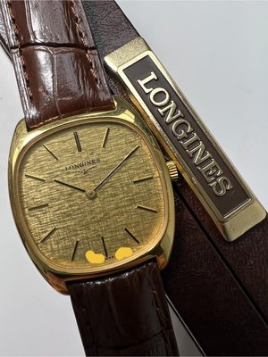 特價【永大精品】 LONGINES 浪琴 方型金面 手上鍊鍍金 經典錶款 機芯:528 錶徑:30mm✖️30mm