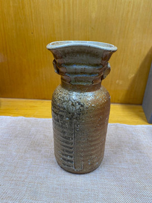 日本回流 信樂燒 花瓶 花入 手捏造型 宗陶苑尺寸如圖 全品
