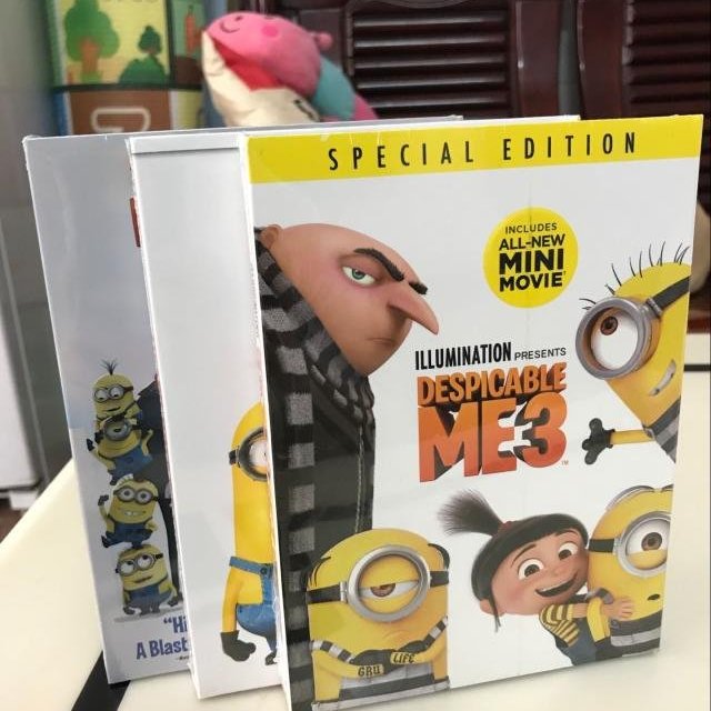 外貿影音純英文原版卡通電影神偷奶爸1 3部despicable Me 卑鄙的我dvd碟 Yahoo奇摩拍賣