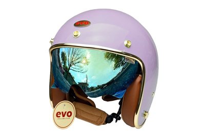 《JAP》EVO CA312 VENUS+PLUS 丁香紫 內鏡電鍍 騎士帽 復古安全帽📌送現折400元