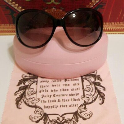 出清賠售~全新 Juicy Couture 太陽眼鏡~附粉紅色原裝鏡盒.拭鏡布)~出清特價$1999含運