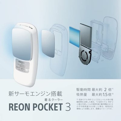 SONY 索尼 REON POCKET 5 +感測器 隨身 涼感 冷氣機 暖氣 冷氣 穿戴式冷氣機 防汗 阿倫【全日空】