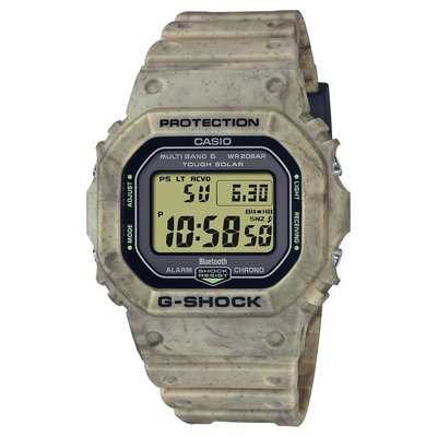 【金台鐘錶】CASIO卡西歐G-SHOCK (藍芽)(電波款) 太陽能 (荒野沙漠黃) GW-B5600SL-5