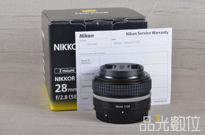 【品光數位】Nikon Z 28MM F2.8 公司貨 #124554
