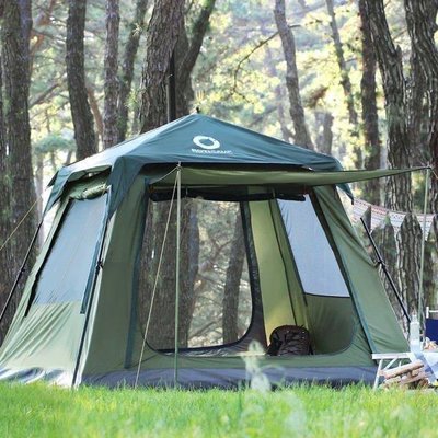 【熱賣精選】韓國ROTICAMP四季大帳篷戶外加高折疊野外露營裝備全自動加厚防雨