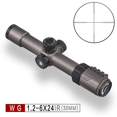 【BCS生存遊戲】發現者 DISCOVERY 狙擊鏡 瞄準鏡WG 1.2-6X24IR 30管徑-DI8189