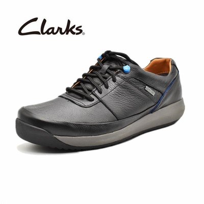 clarks其樂男鞋GORE-TEX防水皮鞋圓頭低幫系帶輕便耐磨商務男單鞋