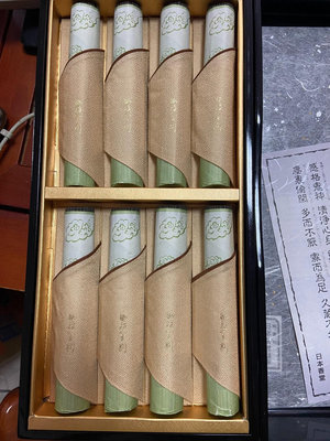 日本線香 日本香堂 伽羅金剛 漆盒八卷裝 約240g