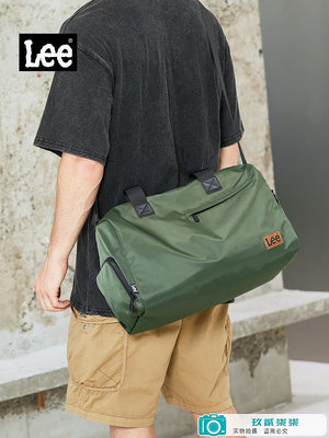 Lee旅行包單肩干濕分離健身包男斜挎運動包手提行李袋大容量女潮.