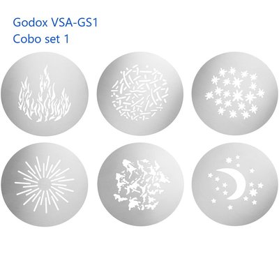 神牛 godox VSA-GS1･VSA-GS2･VSA-GS3･VSA-GS4聚光筒 投影片套組 Gobo Set