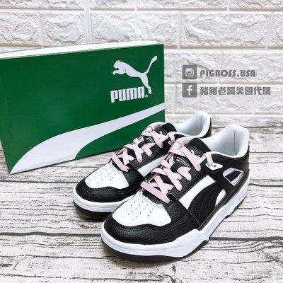 【豬豬老闆】PUMA SLIPSTREAM RUNWAY 黑白 熊貓 粉紅鞋帶 休閒鞋 女鞋 38674501