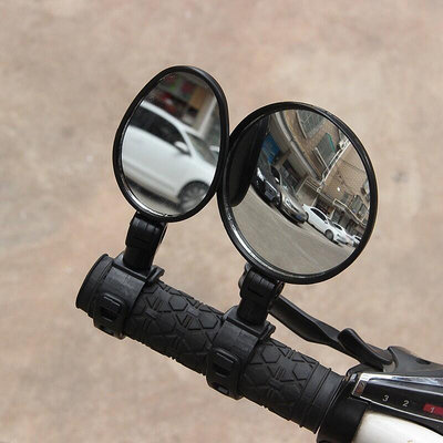 🌴CocoRun🏃[新品搶鮮]自行車後視鏡 360度旋轉可調節 左右邊皆適用 束帶式後視鏡 後照