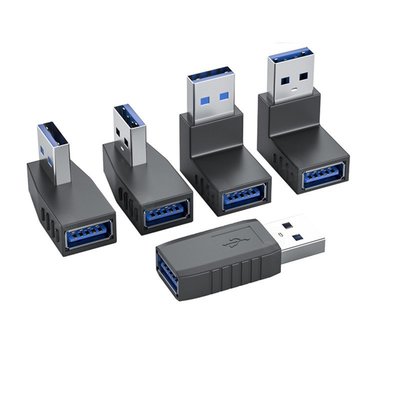 USB公對母轉接頭90度彎頭直角L形usb3.0加長延長線電腦車載手機U農雨軒 雙十一搶先購電線轉換頭 台灣插頭 改裝 裝修