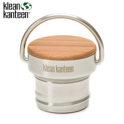 【Klean Kanteen】《NG品》 KCSSLB 窄口竹片瓶蓋 44mm 平光不鏽鋼竹片