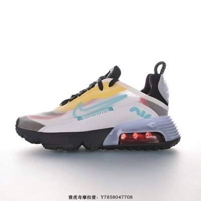 Nike Air Max 2090“網紗白黃淡藍黑紅”科幻氣墊慢跑鞋 CT1091-100 男女鞋
