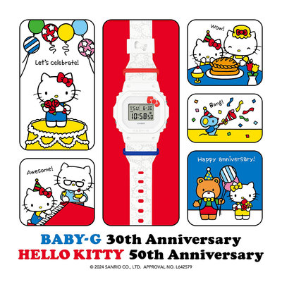 [CASIO CITY] BABY-G30 週年 X Hello Kitty 50 週年紀念特別雙慶聯名款BGD-565KT-7
