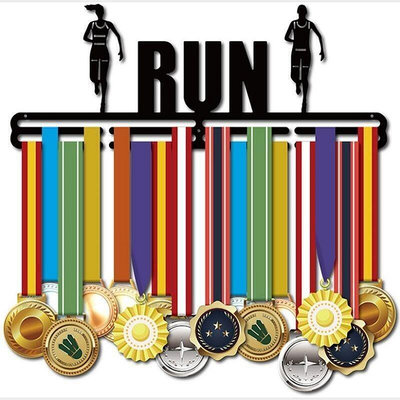 金屬獎牌馬拉松掛衣架展示架的展示牌運動跑步比賽獎牌裝飾掛架