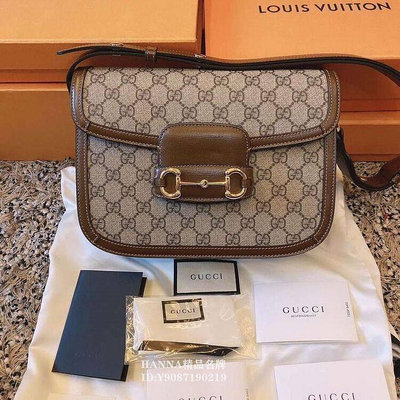 GUCCI ?602204 1955 détail Mors 帆布 肩背包 側背包 小號 棕色現貨正品