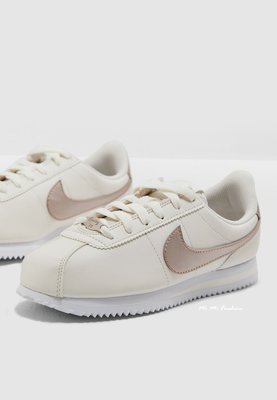正品預購-Nike Cortez米白玫瑰金皮革阿甘鞋 AH7528 002