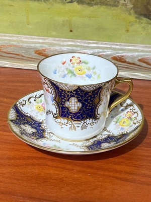 （二手）—ROYAL ALBERT 骨瓷手繪咖啡杯碟 擺件 老物件 古玩【中華拍賣行】855