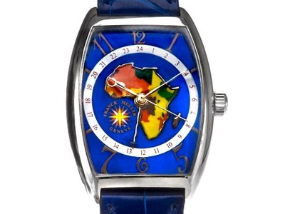 Franck Muller 法蘭克穆勒 2852 WW 型18K白金男用腕錶