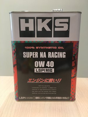 頂級全合成機油 日本HKS SUPER NA RACING 0W40 0w-40 LSPI 4L 現貨供應 附發票