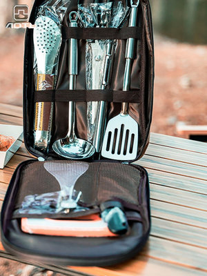戶外野營炊具露營用品餐具便攜廚具收納包刀具套裝野餐做飯神器-萬物起源