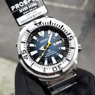 通路限定 SEIKO 精工錶 手錶 機械錶 47mm 鮪魚罐頭 潛水錶 漸層藍面盤 男錶 SBDY055