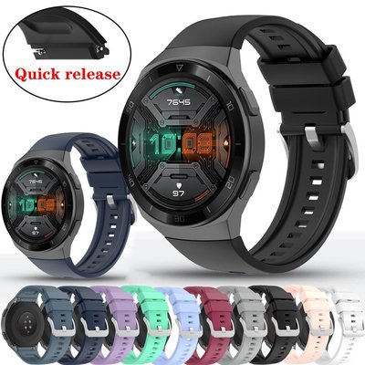 適用於華為 Gt2E 錶帶矽膠腕帶手鍊 22mm 錶帶錶帶, 適用於 Huawei Watch Gt 2e Smartw