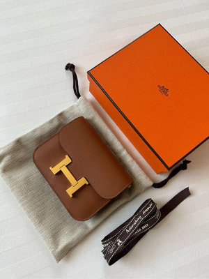 (全新) Hermès 康康 Constance Slim Bicolor Wallet 可加背帶配件改造為迷你康康斜背包