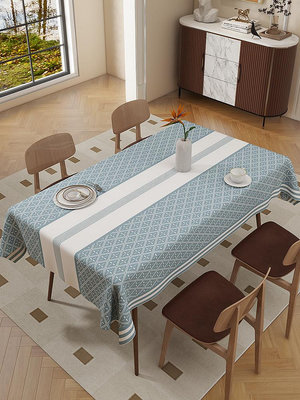 桌墊 桌布 桌布免洗防水防油防燙長方桌桌墊茶幾布現代簡約氛圍家用PVC布藝