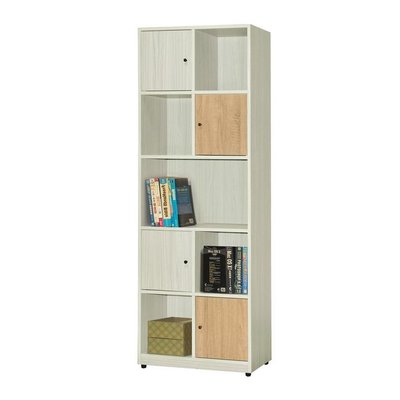 【KA223-5】路易士白雪杉色2.1尺多功能書櫃