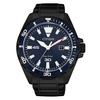 【台南 時代鐘錶 CITIZEN】星辰 BM7457-82L 光動能 日期顯示 鋼錶帶男錶 台灣限定款 藍 43.5mm