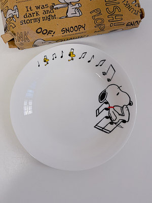 日本中古 yamaka 史努比snoopy 陶瓷餐盤