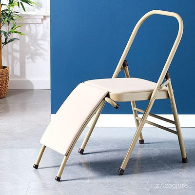 加粗加厚瑜伽椅折疊椅專業艾揚格椅子輔助椅工具用品倒立瑜珈凳子 Q4OL