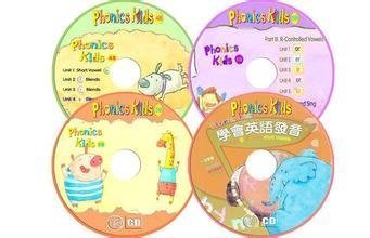 Phonics Kids Level 1~6 自然拼讀6DVD+3VCD+9CD送電子教材