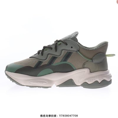 Adidas Ozweego“軍綠墨綠”經典復古厚底慢跑鞋　男女鞋