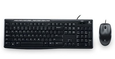 【鳥鵬電腦】Logitech 羅技 MK200 Media Combo 滑鼠鍵盤組 多媒體鍵 有線 USB 防濺灑