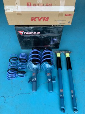 KYB NEW SR藍筒 搭配TS短彈簧總成套件 FORD 福特 FOCUS MK2 汽油/TDCI 運動版套裝
